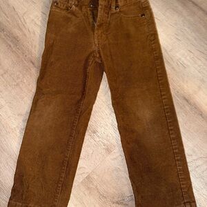 Like new Janie and Jack Toddler Boys' Corduroy Pants Rich Brown caramel size 4